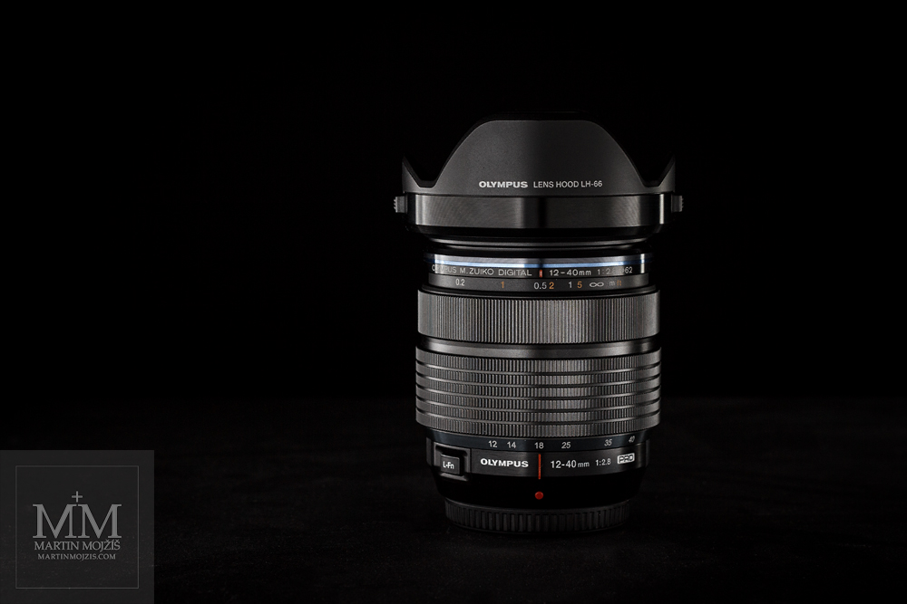The Olympus 12 - 40 mm 2.8 Pro lens.